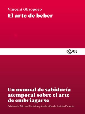 cover image of El arte de beber